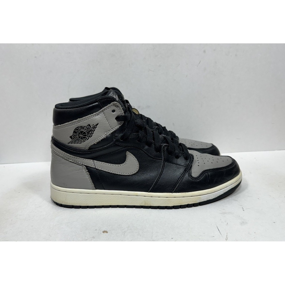 Air Jordan 1 Retro High OG Shadow Men's Size 10.5 2018 Black Grey Shoes